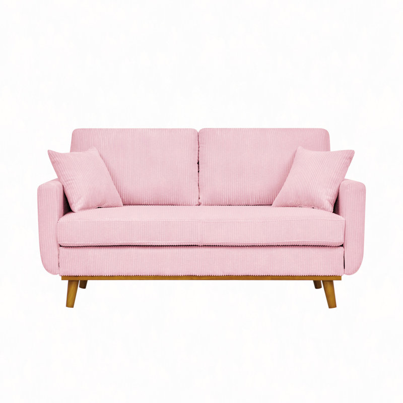 Corduroy Sofa, Pink