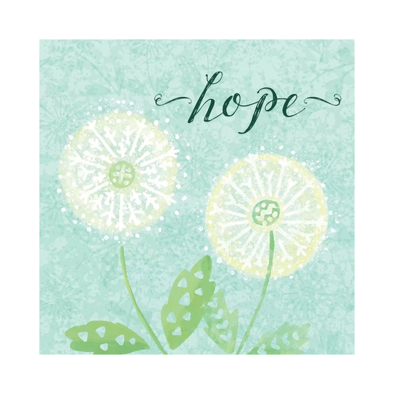Dandelion Wishes II by Noonday Design - Wrapped Canvas Painting, 93.98 cm H x 93.98 cm W