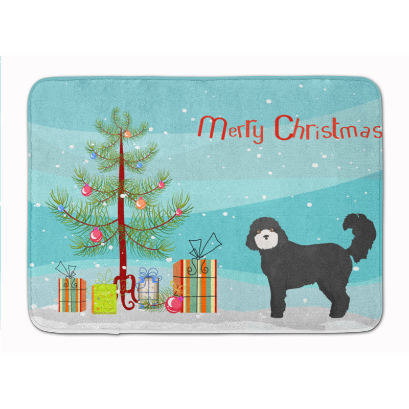 Tapis pour salle de bain chinois, Cockapoo noir