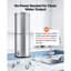 Gravity-fed Water Filter System, 3.25G 304 Stainless-Steel Countertop Water Filtration System, Reduces Lead and up to 99% of Chlorine, w/ 2 Carbon Filter, 2 Defluorination Filter, Spigot, Stand