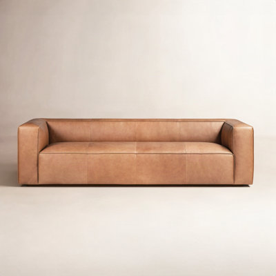 Piazza 95" Genuine Leather Sofa