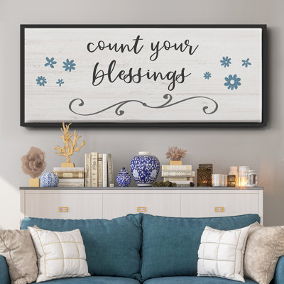Count Blessings- Framed Canvas
