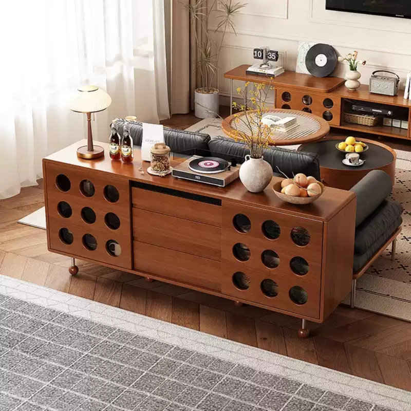 Retro-Style Designed Sideboard, 29.53" H x 59.06" W x 15.75" D