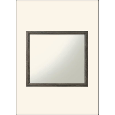 Rectangular Wood Trim Mirror – Non-Beveled Edge Minimalist Design, Versatile for Modern/Traditional Décor, Ideal for Bedroom/Entryway/Bathroom