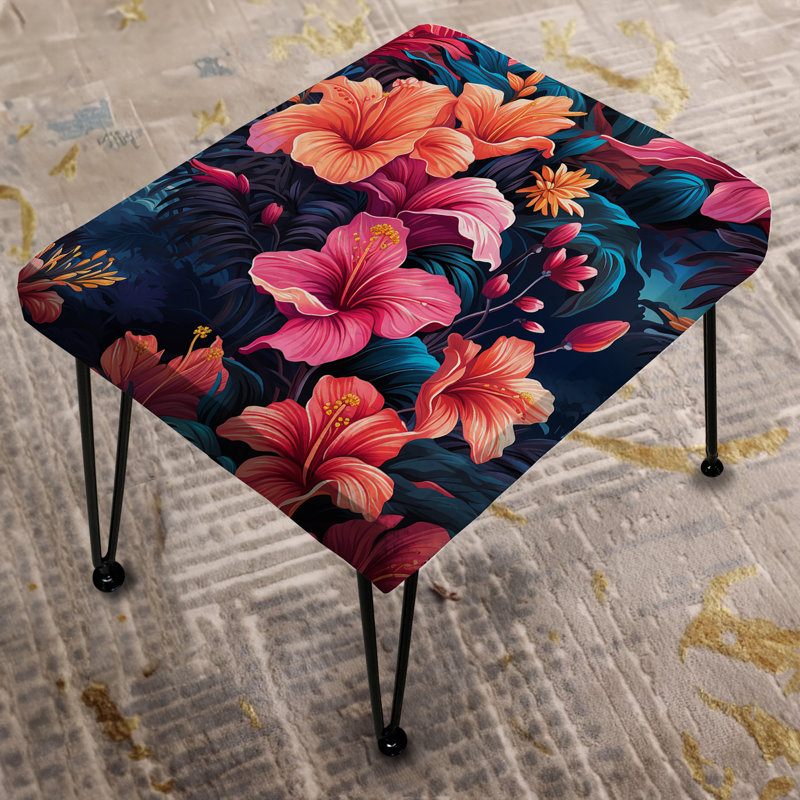Starlit Paradise Tropical - Repose-pieds rectangulaire tropical