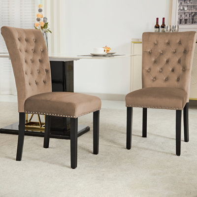 Amdan Tufted Velvet Modern Dining Chair