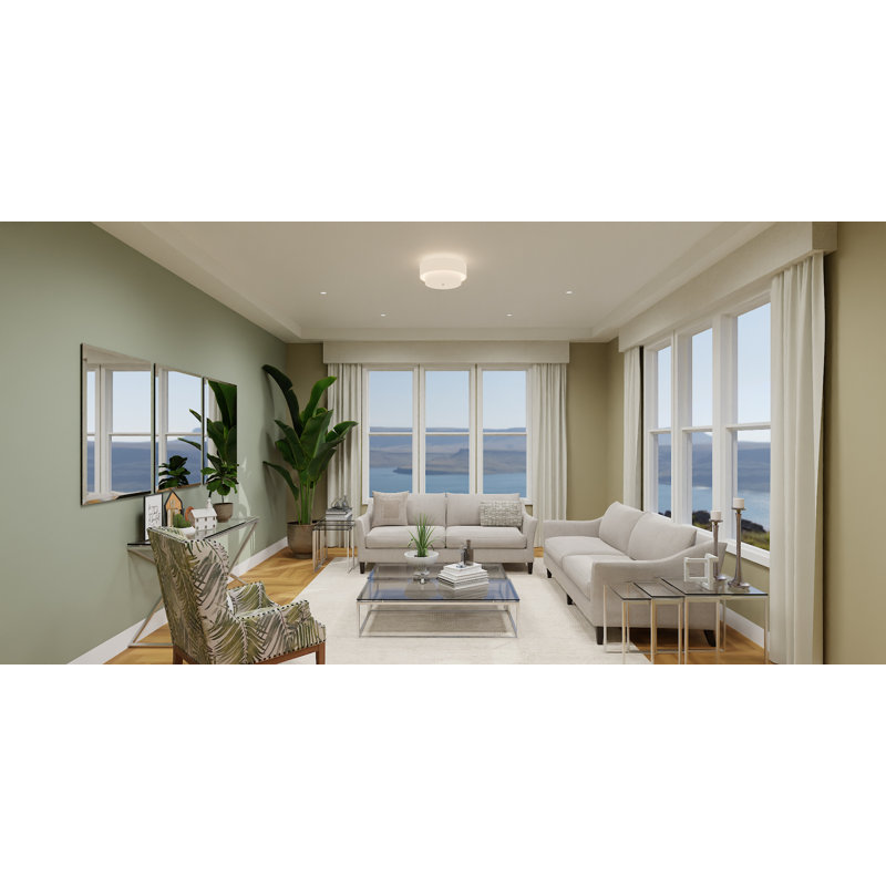 Fabric Semi Flush Mount