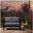 50" All-Weather Aluminum Patio Loveseat with Thick Blue Cushions & Black Frame-467380751
