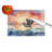 Pelican Fiery Sunset Glass Cutting Board
