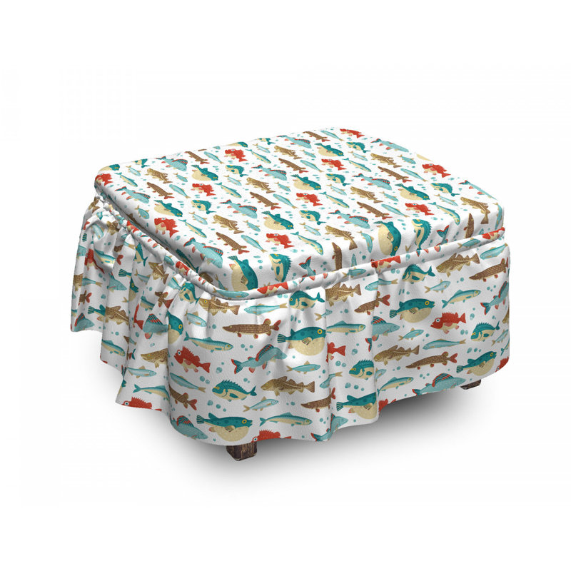 Housse pour repose-pieds ocean animal