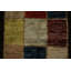 Tapis à motif géométrique de style oriental Gabbeh 8 x 11 avec panneaux colorés