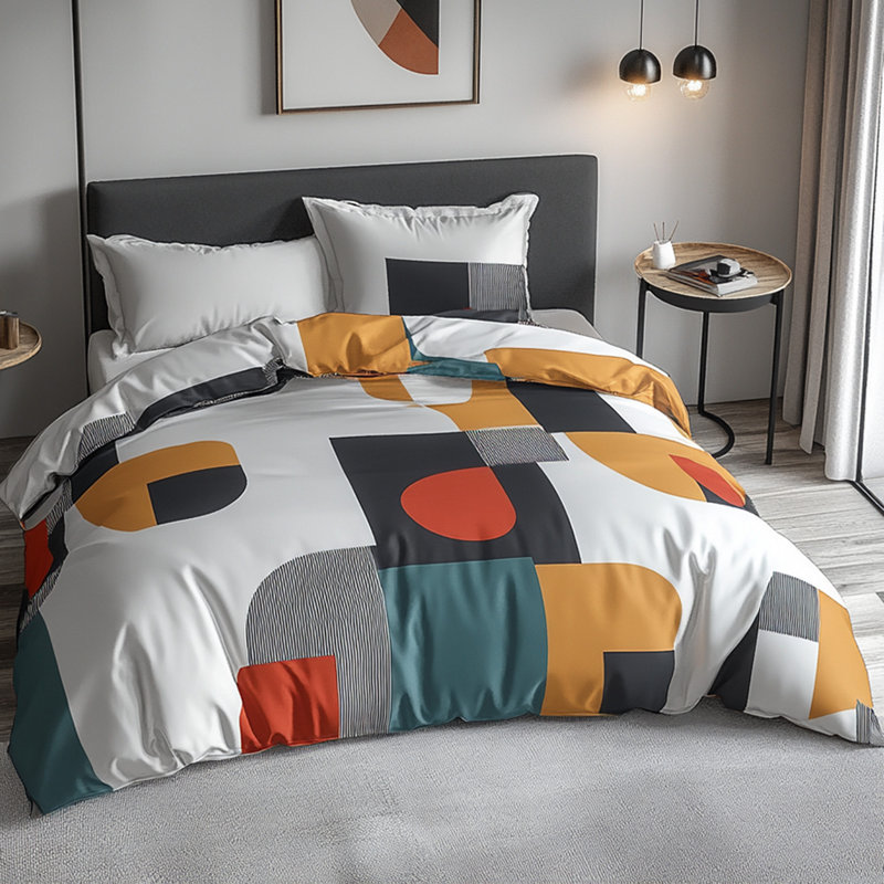 Modern Geometric Duvet