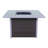 42.99'' Square Aluminum Fire Pit Accessory