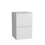 Table de chevet / petit bureau 2 tiroirs Dallas - rangement polyvalent - l 17,8 po - blanc