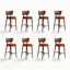 Walnut Solid back side Chair(Set of 2)-133330474-133330479