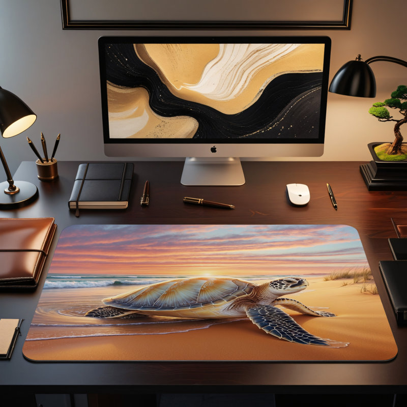 Polyester Desk Pad, 14.4x12.1