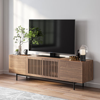 Meuble télé Mid-Century moderne pré-assemblé