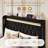 Modern Diamond-Tufted Upholstered Bed Frame With RGB LED Lights, USB Charging Ports & Wingback Headboard-1506992541-1506992538