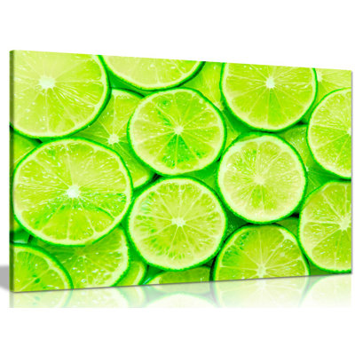 Tropical Limes - Wrapped Canvas Print