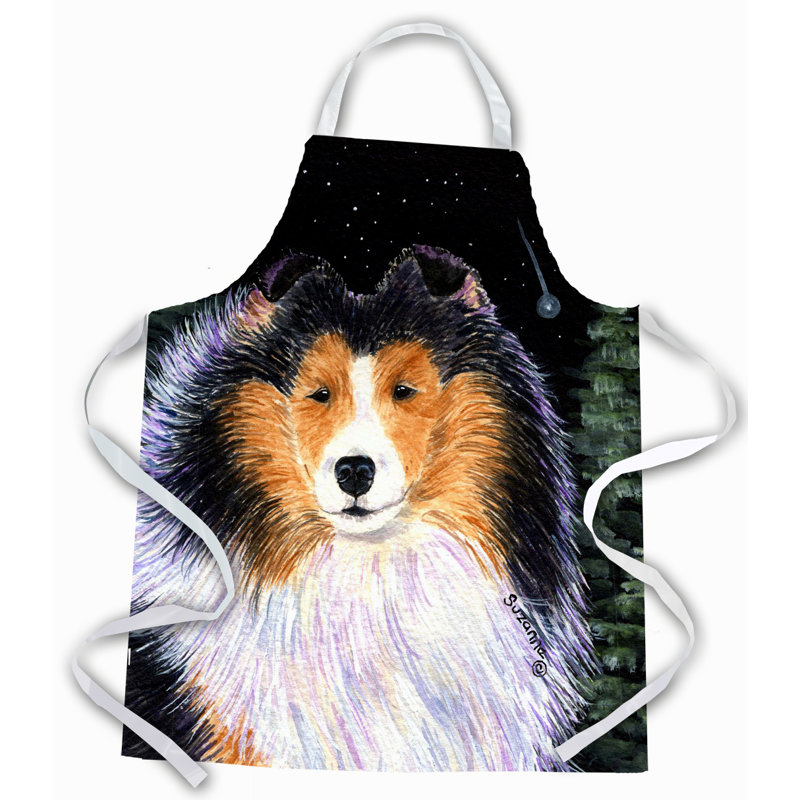 Tablier collie starry night