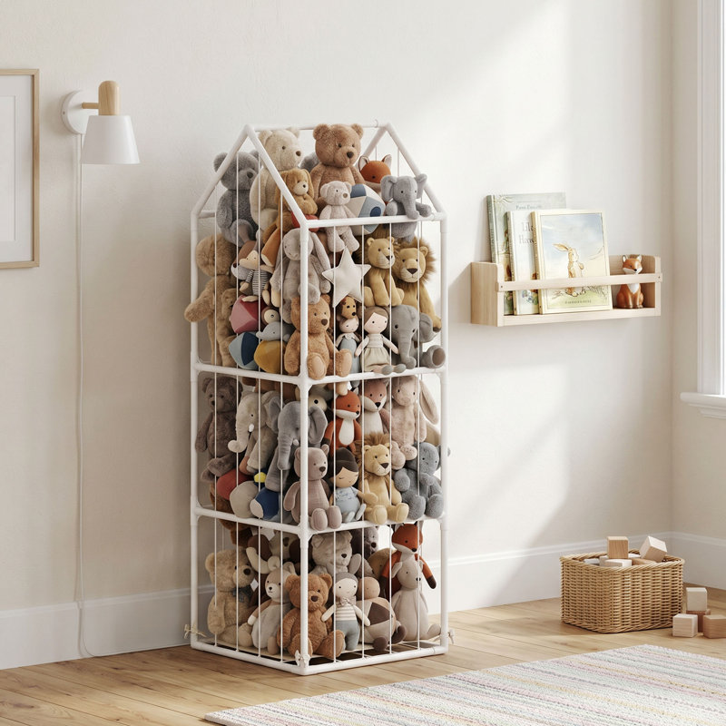 Organisateur de rangement en peluche pour chambre de bébé, 47 x 47 x 132 cm
