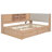 Storage Corner Daybed With Outlets And Upholstered Headboard-114234441-114234443