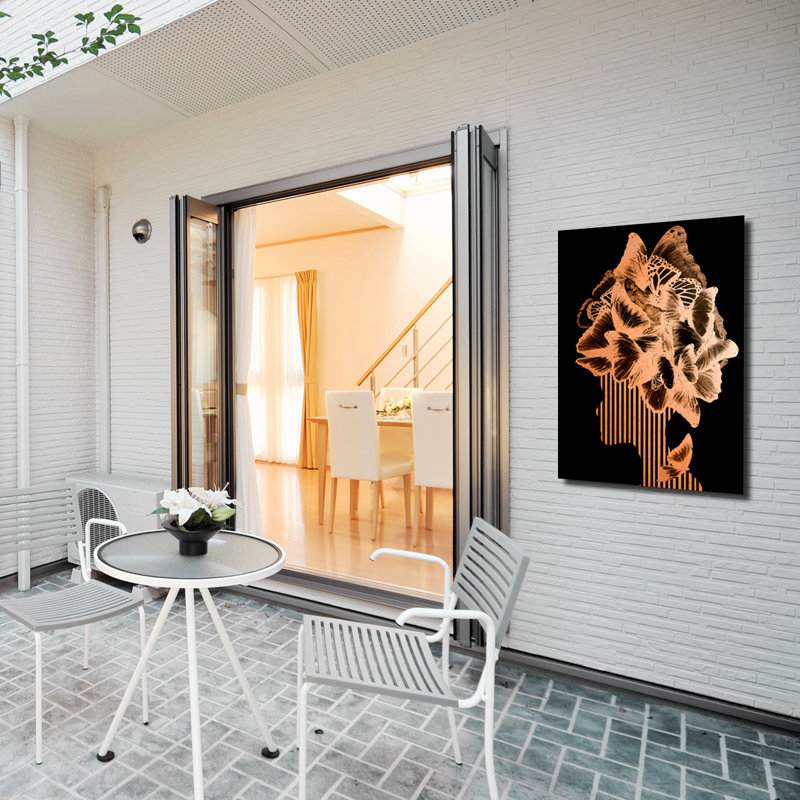 Gilt Mod XVIII - impression d'art graphique, H 16 po x l 12 po x P 1 po