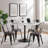 Lippa Round Artificial Marble Dining Table-715297991-715297989