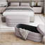 Banc avec rangement en velours