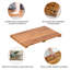 Tapis de douche réversible en teck et bois Mccollough Teak