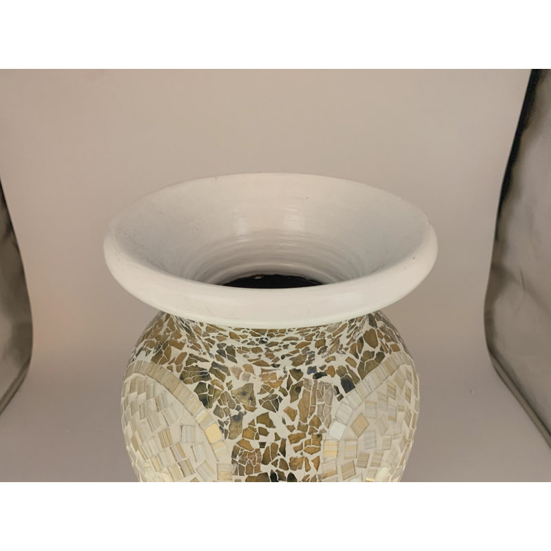 Handmade Terracotta Floor Vase, 18" H x 10" W x 10" D