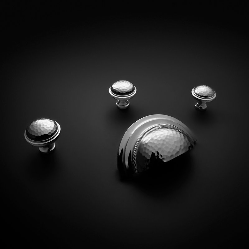 ArtWorth 1 1/8" Diameter Round Knob, Polished Chrome