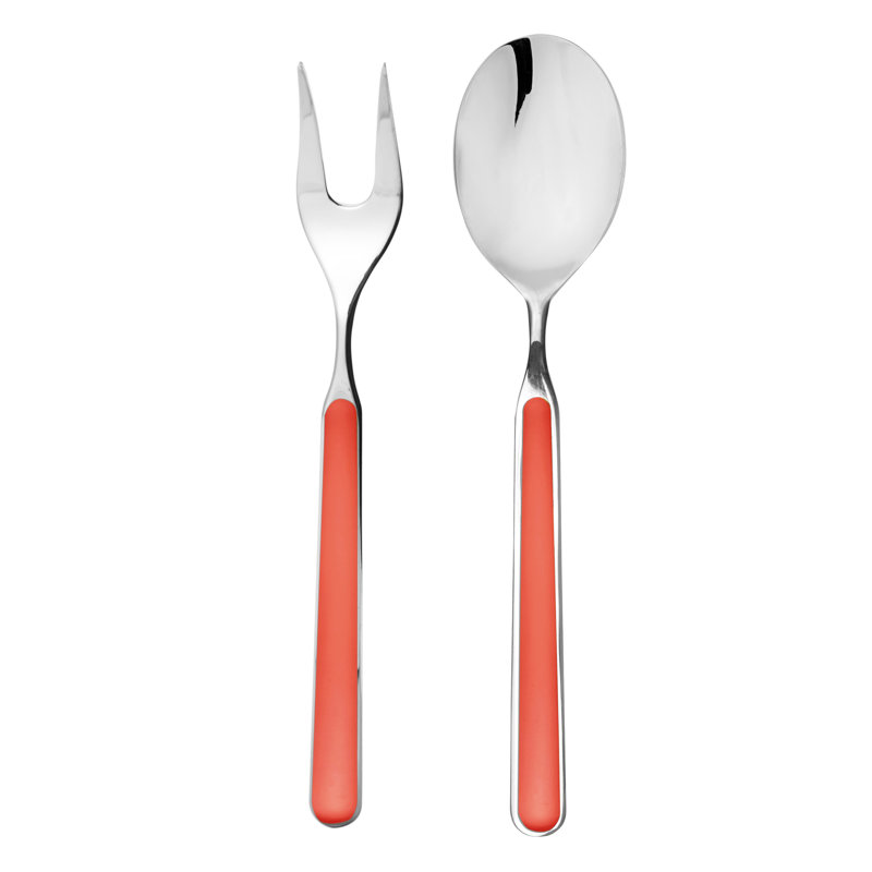 Ensemble de service 2 pièces Fantasia, Nouveau corail