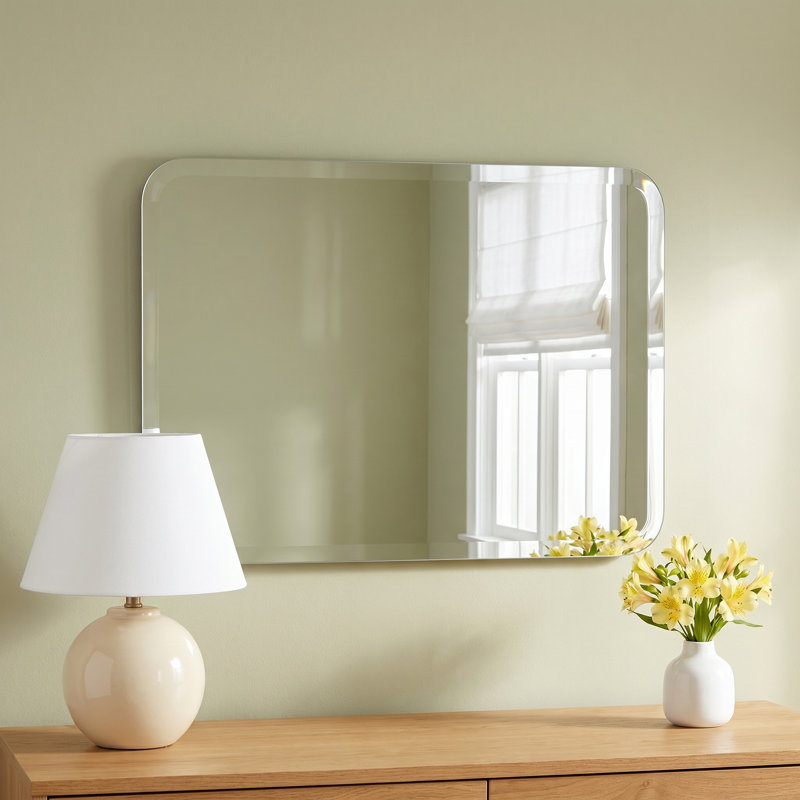 Tisdale Frameless Oblong Wall Mirror