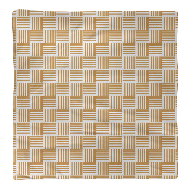 Serviette de table en coton de couleur contrastée, Orangé, H 0,1 po x l 22 po x P 22 po, Polyester sergé