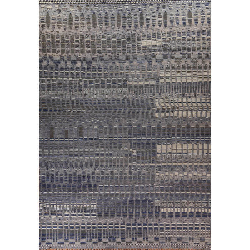 Tapis marocain fait à la main bleu taille palais 15 x 18