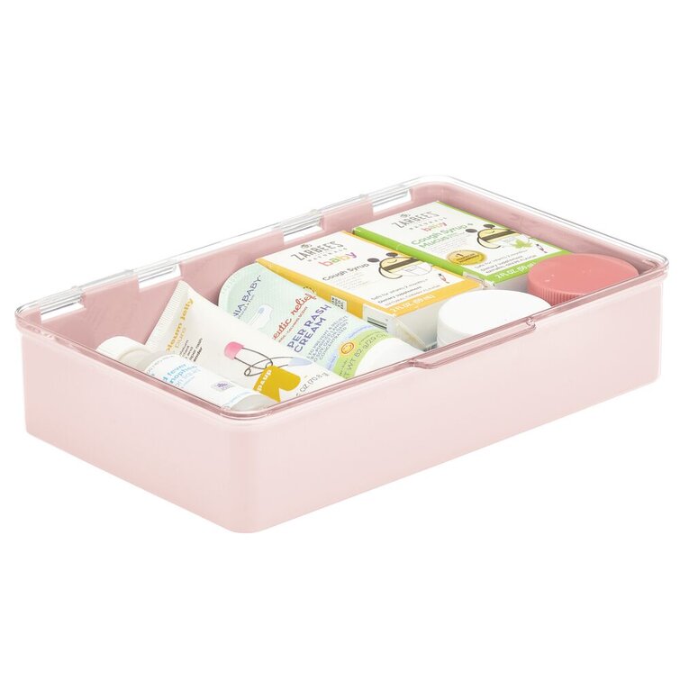 mDesign Small Plastic Baby Food Storage Bin, 3 Compartments