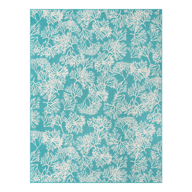 Tapis d'extérieur intérieur / extérieur Coastal, Rectangle 9 pi x 12 pi