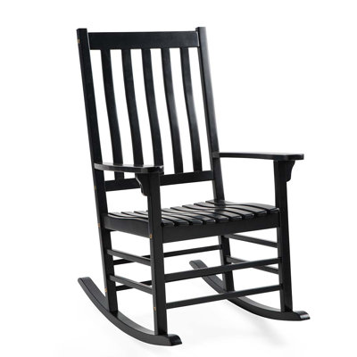 Indoor/Outdoor Slatted Wood Rocker