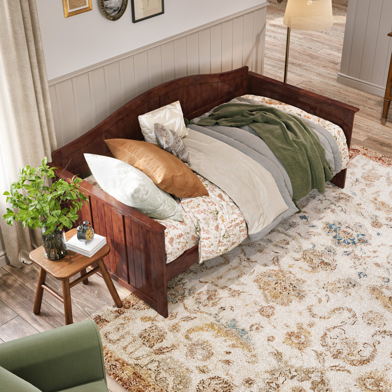 Nantucket Solid Wood Twin Daybed, Walnut