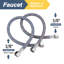 Le tuyau de robinet ARCORA relie le lavabo de la salle de bain à l'alimentation en eau, les conduites d'alimentation du robinet Cupc 3/8 "x 3/8", filetage de compression femelle 1 paire