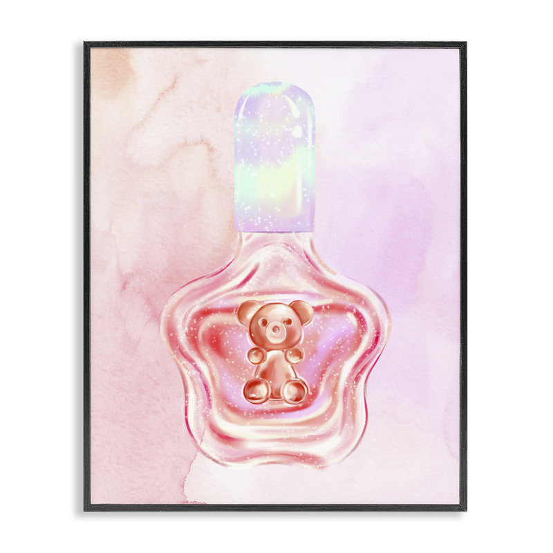 «Glam Bear», estampe numérique de Ziwei Li, Giclée encadrée noir minuit, H 14 po x l 11 po