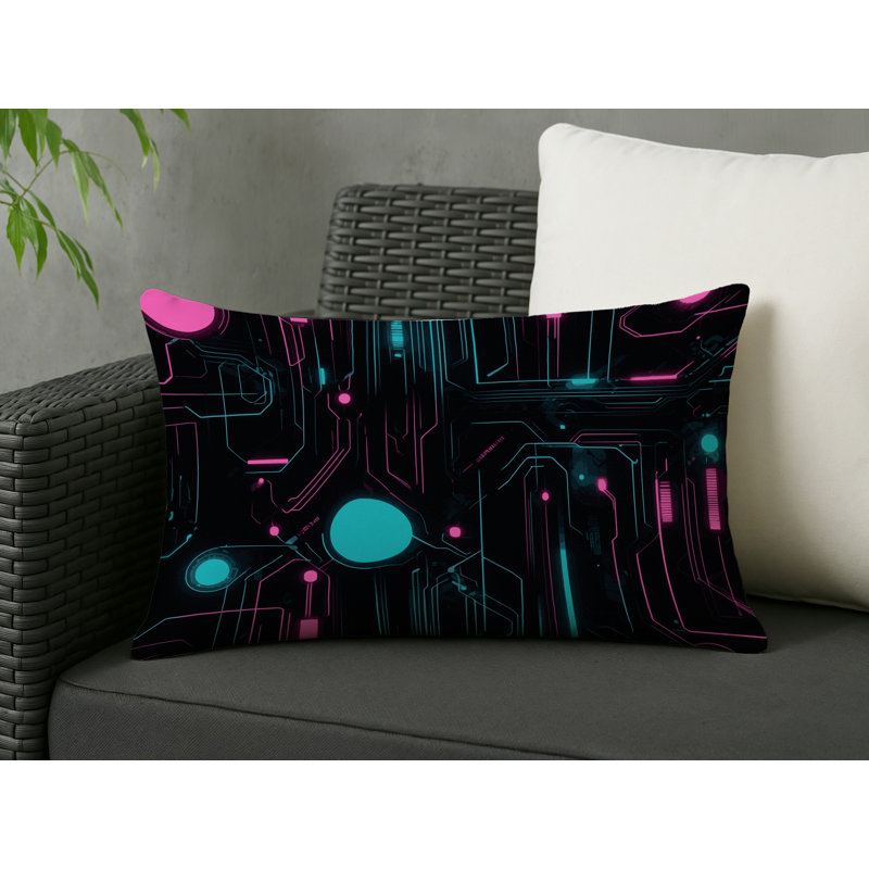 Coussin décoratif intérieur et extérieur Velocity Glow, Rectangle H 18 po x l 25 po