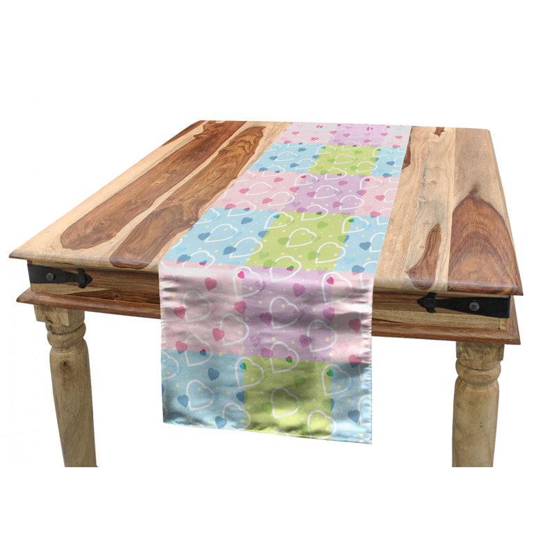 Geometric Valentine's Day Table Runner, 90" x 16"