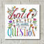 Art mural épique «Love Is The Response Color» par Elizabeth Caldwell, 12 po x 12 po