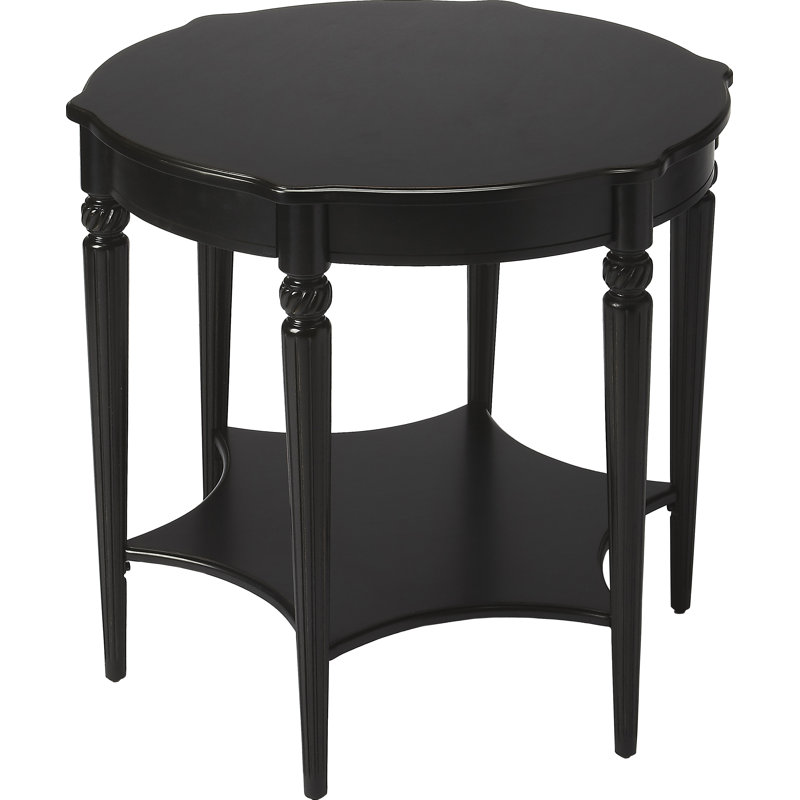 Bainbridge Round Side Table, Black Licorice