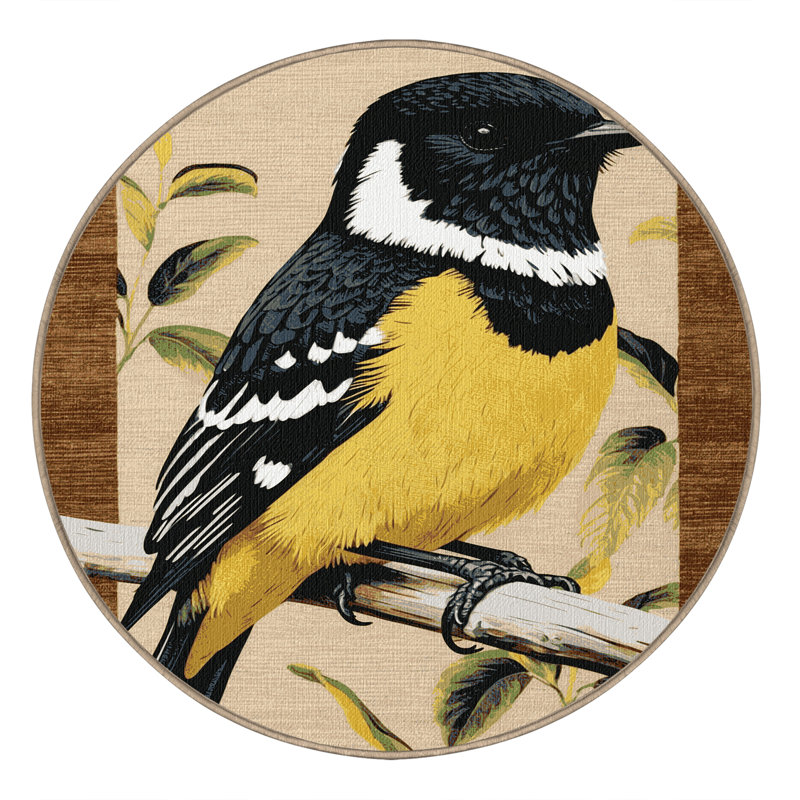  Tapis lavable Honeyeat, Rond 4 pi