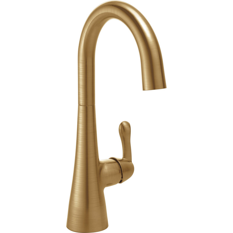 Transitional Single Handle Bar Faucet, Brilliance Champagne Bronze