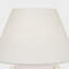 Linden 14" Cordless Table Lamp in Plaster White with Linen Shade