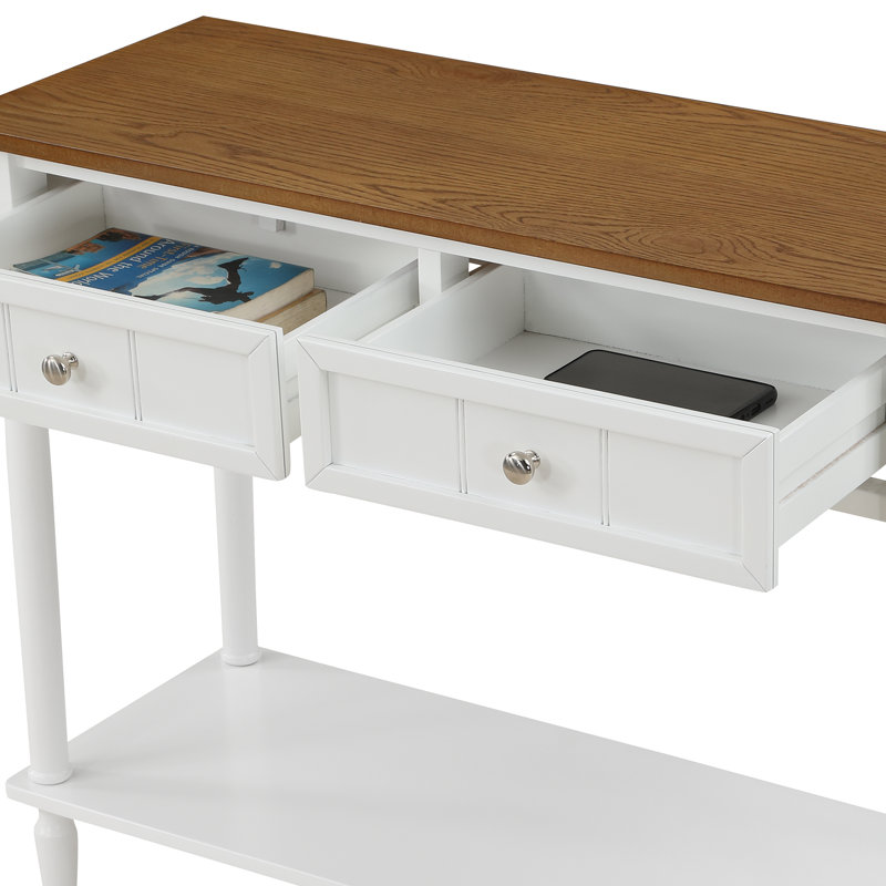 Console 36 po Mayall, Bois flotté / Blanc